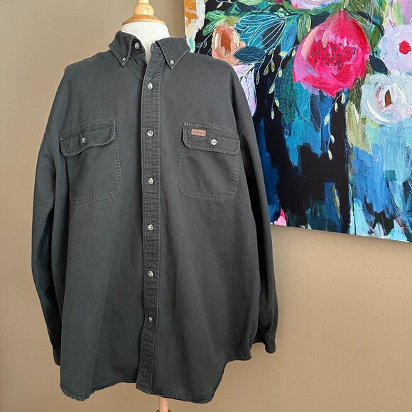 Carhartt Men’s Work Shirt Olive Green Cotton Button-Down XL (Fall 2012) - Picture 1 of 8
